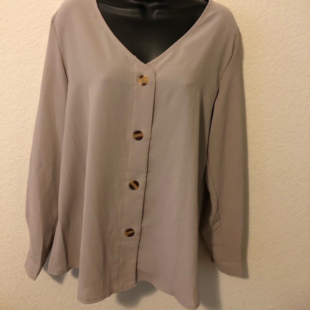 Light weight button up blouse